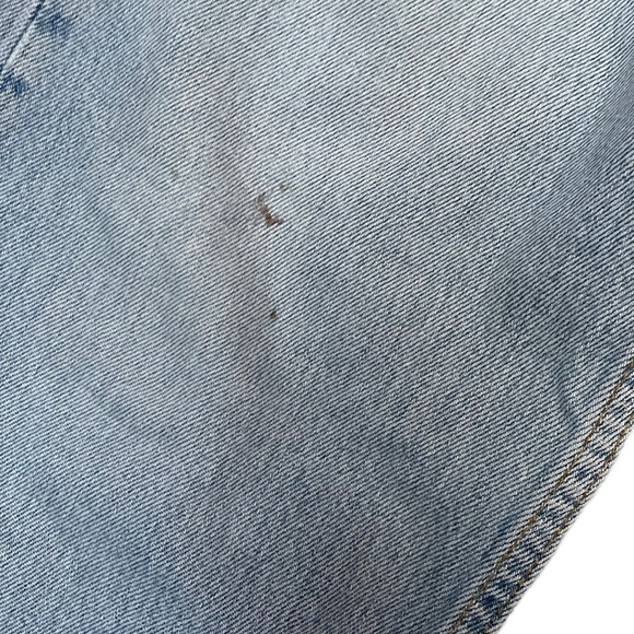 Vintage Levi’s 501 button fly light wash distressed cotton jeans size 36x32 - Picture 9 of 11